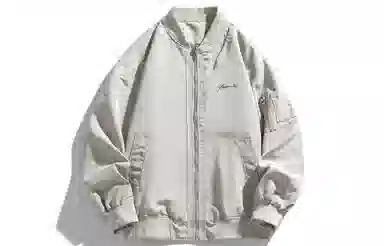 王者荣耀 美式圆领飞行员外套重磅宽松舒适休闲百搭工装街头夹克衫 鲁班七号款 男女同款