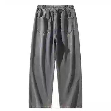 【dme】 美式潮牌显瘦休闲直筒舒适凉感高街宽松阔腿牛仔裤 男女同款