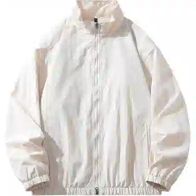 左岸 夏季薄款纯色户外宽松休闲防紫外线透气钓鱼服外套立领夹克 透气防晒防紫外线防晒服 男款