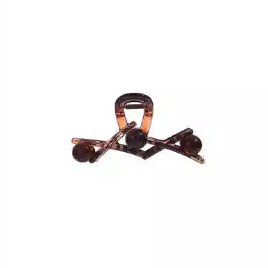 水中玉 珠珠抓夹大号鲨鱼夹后脑勺发卡高级感夹子头饰 亚克力 发夹 女款