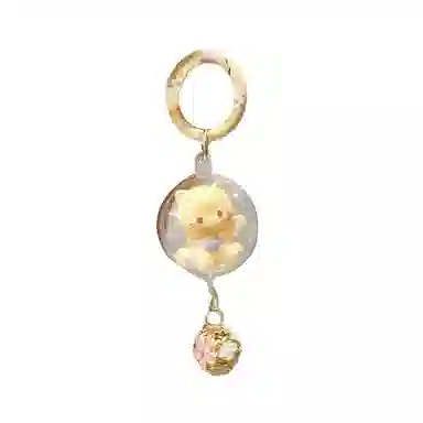 祎步康 创意卡通可爱立体猫咪铃铛风铃 塑料 挂件 男女同款情侣款