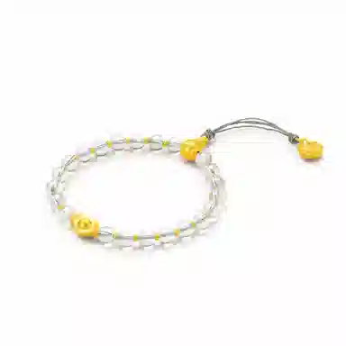 曼卡龙 晶元宝库 时尚轻奢天然 白水晶 手串 女款