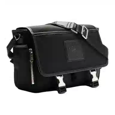 Lacoste Nylon Flap Bag Black