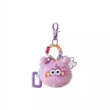 图涂丫 创意可爱毛毛煤球包包卡通玩偶饰品 毛绒 挂件 男女同款情侣款