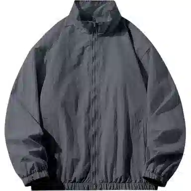 左岸 夏季薄款纯色户外宽松休闲防紫外线透气钓鱼服外套立领夹克 透气防晒防紫外线防晒服 男款