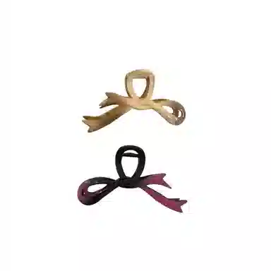 丹琴 渐变蝴蝶结高级感鲨鱼夹发量多盘后脑勺 发夹 女款