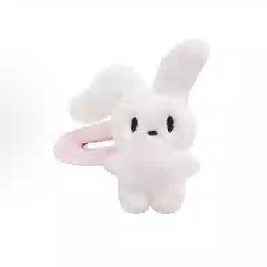 千桐 可爱甜美毛茸茸折耳兔 毛绒 发夹 女款