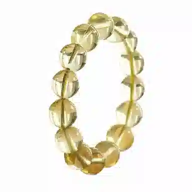 千叶珠宝 招财转运天然 黄水晶 手串 男女同款情侣款