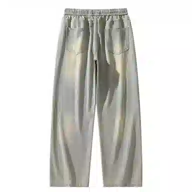 【dme】 美式潮牌显瘦休闲直筒舒适凉感高街宽松阔腿牛仔裤 男女同款