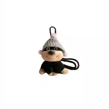 图涂丫 可爱帽子小狗包包可爱挂饰 毛绒 挂件 男女同款情侣款