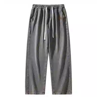 【dme】 美式潮牌显瘦休闲直筒舒适凉感高街宽松阔腿牛仔裤 男女同款