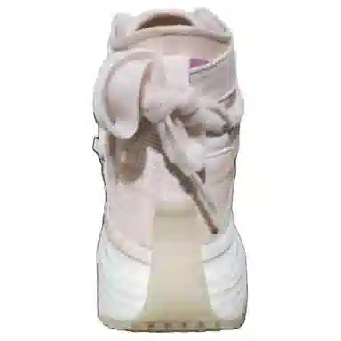 特步 综训系列 舒适 耐磨 高帮 训练鞋 女款 粉白