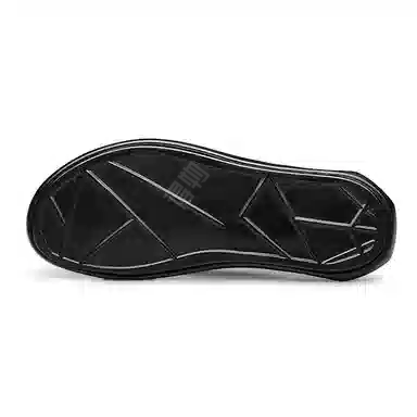 依米奴 简约潮流 轻盈舒适 耐磨 人体工学 轻松自如 个性潮流 缓震舒适 露趾设计 吸汗干爽  复合底 静音速干人字拖鞋 男款 黑色