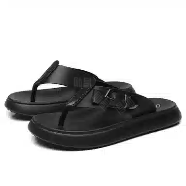 QIE Flip Flops Black