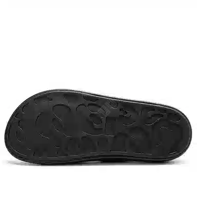 木林森 舒适简约软底 橡胶底人字拖鞋 男款 黑色