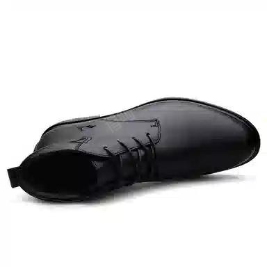 英伦骑士 牛皮 通勤气质高级感舒适 小众 短靴 男款 黑色