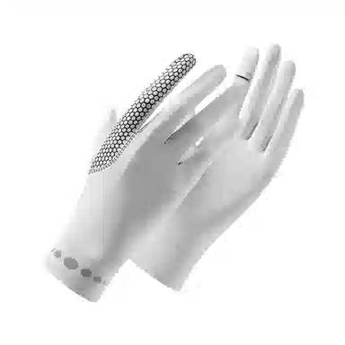 图涂丫 防紫外线骑行开车电动车触屏露指翻盖透气薄款 涤纶 防晒手套 男女同款情侣款