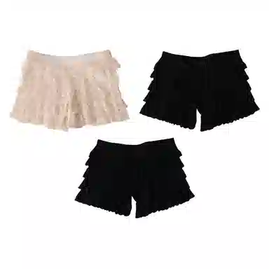 二三二三 少女感内搭防走光不卡档家居短裤亲肤舒适高弹不卷边甜美蕾丝可外穿女打底裤 女款