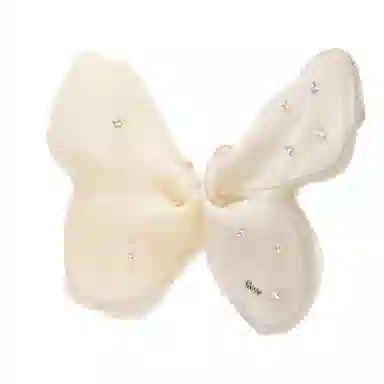 零界 迷蝶温柔气质头饰 亮纱蝴蝶仙气法式抓夹 精致后脑勺鲨鱼夹 亚克力 发夹 女款