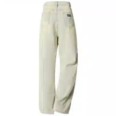 王者荣耀 美式水洗做旧自然落色舒适宽松牛仔裤 男女同款