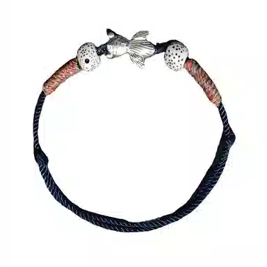 絮物 国潮 锦鲤新中式轻奢高级感时尚百搭小众创意温柔可爱前程似锦诸事顺遂文玩#好运 织物 手绳 男女同款情侣款