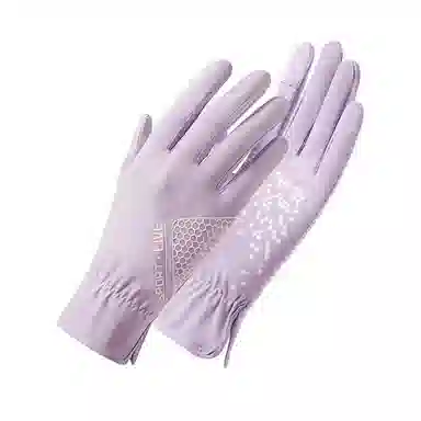 图涂丫 防紫外线薄款翻盖露指触屏开车骑行防滑 涤纶 防晒手套 男女同款情侣款