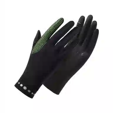 图涂丫 防紫外线骑行开车电动车触屏露指翻盖透气薄款 涤纶 防晒手套 男女同款情侣款