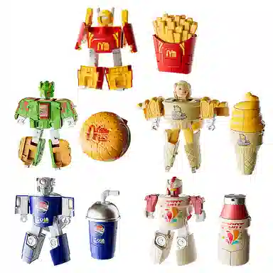 蓓臣 变形机器人 汉堡薯条 玩具