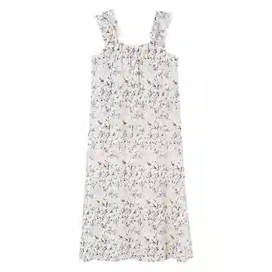 欧迪芬 莫代尔带胸垫无感防凸点无袖圆领吊带轻薄透气敏感肌可安心睡裙 女款