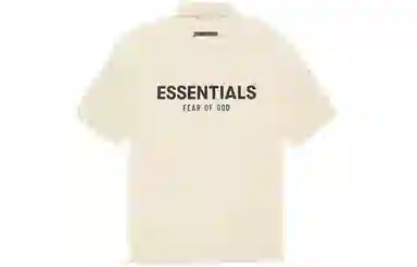Fear of God Essentials SS21 Short Sleeve Polo Buttercream/Cream
