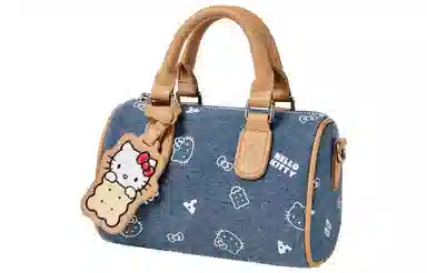 TOUTOU HelloKitty Boston Bag Denim Blue