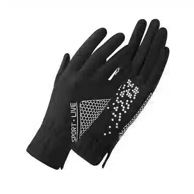 图涂丫 防紫外线薄款翻盖露指触屏开车骑行防滑 涤纶 防晒手套 男女同款情侣款