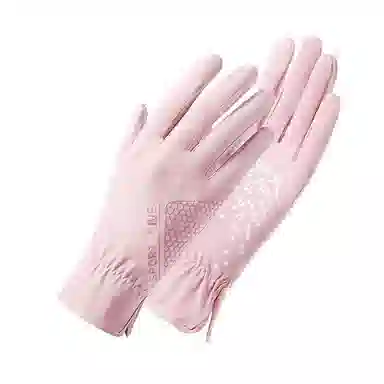 图涂丫 防紫外线薄款翻盖露指触屏开车骑行防滑 涤纶 防晒手套 男女同款情侣款