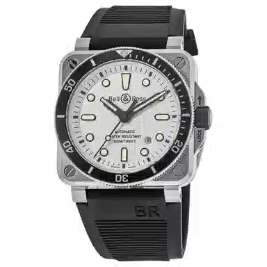 BELL ROSS INSTRUMENTS 300 42mm BR0392-D-WH-STSRB