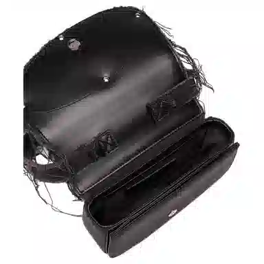 DIESEL Metal Oval D Logo Bag Medium Black