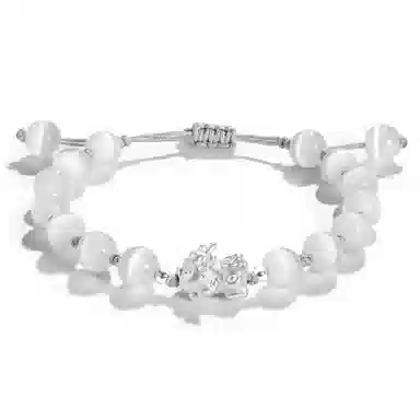 中国黄金 珍·尚银 吞金兽 招财貔貅招财珠串 轻奢小众本命年 新中式 琉璃 手串 男女同款情侣款 礼盒