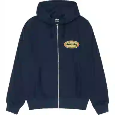 Stussy OUR LEGACY WORK SHOP OVAL ZIP HOODIE logo