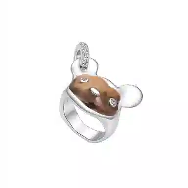 YVMIN Clown Bear Cubic Zirconia Ring