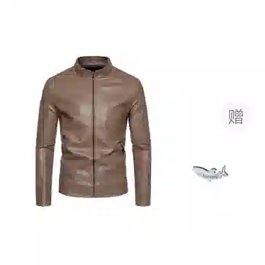 大白鲨 休闲高级感舒适皮衣 男款