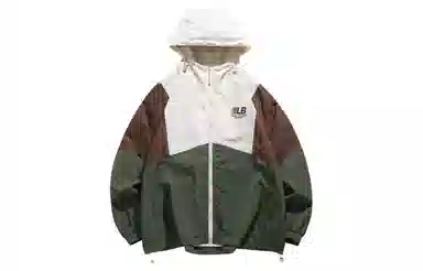 王者荣耀 美式复古拼接撞色连帽风衣外套宽松舒适户外运动通勤休闲百搭时尚夹克衫 鲁班七号款 男女同款