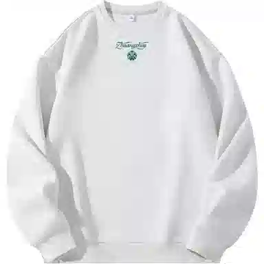 王者荣耀 美式复古创意蝴蝶字母长袖落肩款宽松舒适学生党学院风休闲百搭时尚圆领卫衣 庄周款 男女同款