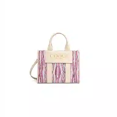 COOGI Sweater Pattern PU Tote