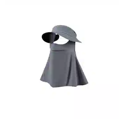 图涂丫 一体护颈遮阳防紫外线透气夏季全脸基尼 涤纶 防晒帽 男女同款情侣款