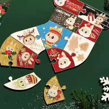 POP MART LABUBU Christmas Fridge Magnet Blind Box