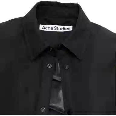 Acne Studios FW25 Embroidered Logo Collar Jacket