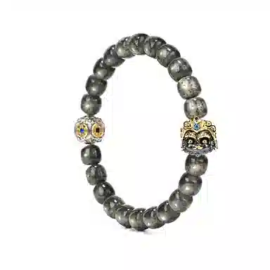 钰澜文玩 龙虎玄坛真君·赵公明 五帝轮转佛珠 星月菩提 手串 男女同款情侣款