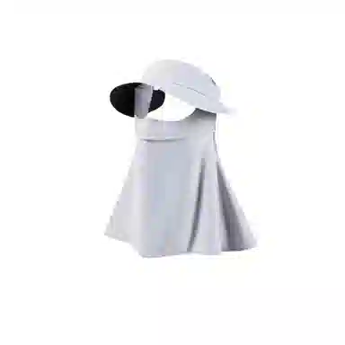 图涂丫 一体护颈遮阳防紫外线透气夏季全脸基尼 涤纶 防晒帽 男女同款情侣款