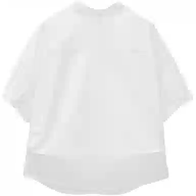 爱依服 简约通勤气质纯色五分袖衬衫 女款