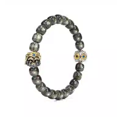 钰澜文玩 龙虎玄坛真君·赵公明 五帝轮转佛珠 星月菩提 手串 男女同款情侣款