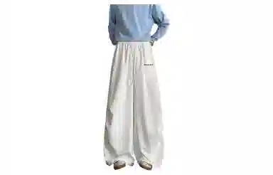 王者荣耀 美式阔腿褶皱伞兵运动休闲裤时尚百搭高街痞帅少年感宽松舒适透气西装裤 标语款 男女同款